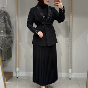Elegant Pleated Skirt Set